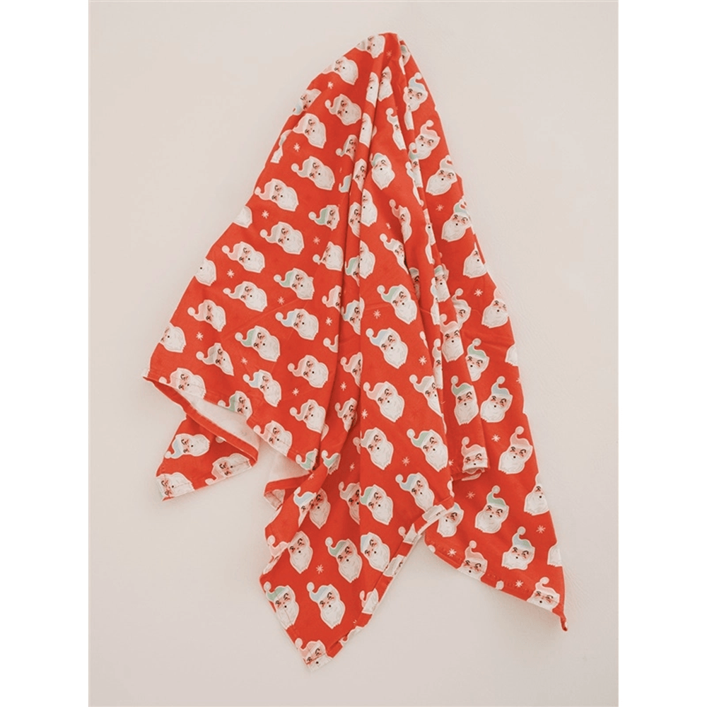 Santa Faces Swaddle Blanket, Shopsweetluluss