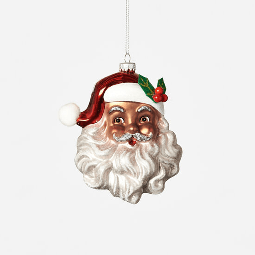 Santa Head Ornament, Shopsweetluluss
