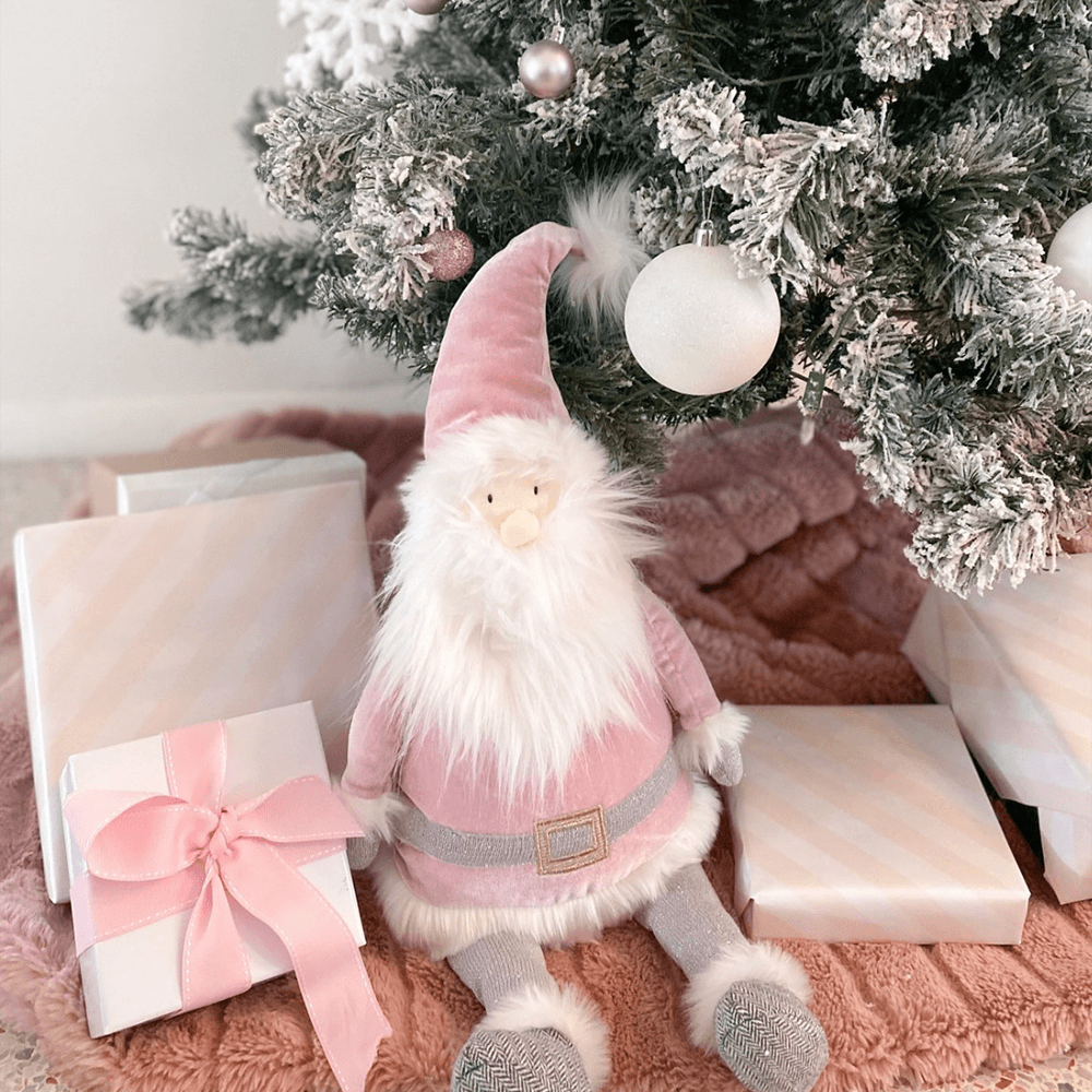 Santa Shelf-Sitter Doll - Dusty Rose, Shopsweetluluss