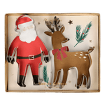 Santa & Reindeer Christmas Cookie Cutters, Shopsweetluluss