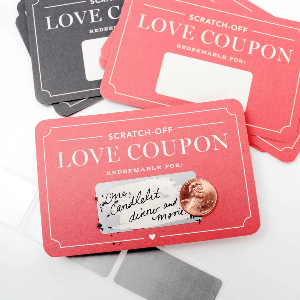 Scratch-off Love Coupons - Box of 12, Shopsweetluluss