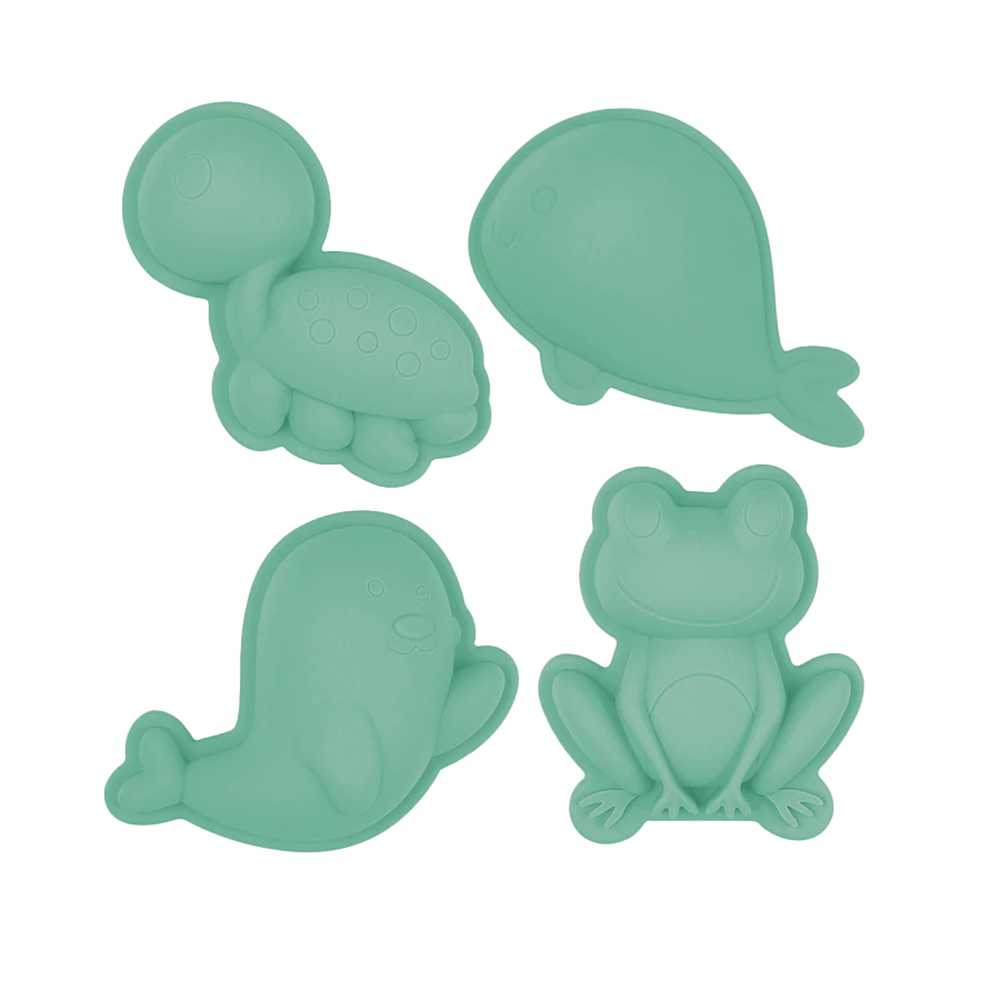 Scrunch Silicone Sand Molds - Mint Green, Shopsweetluluss