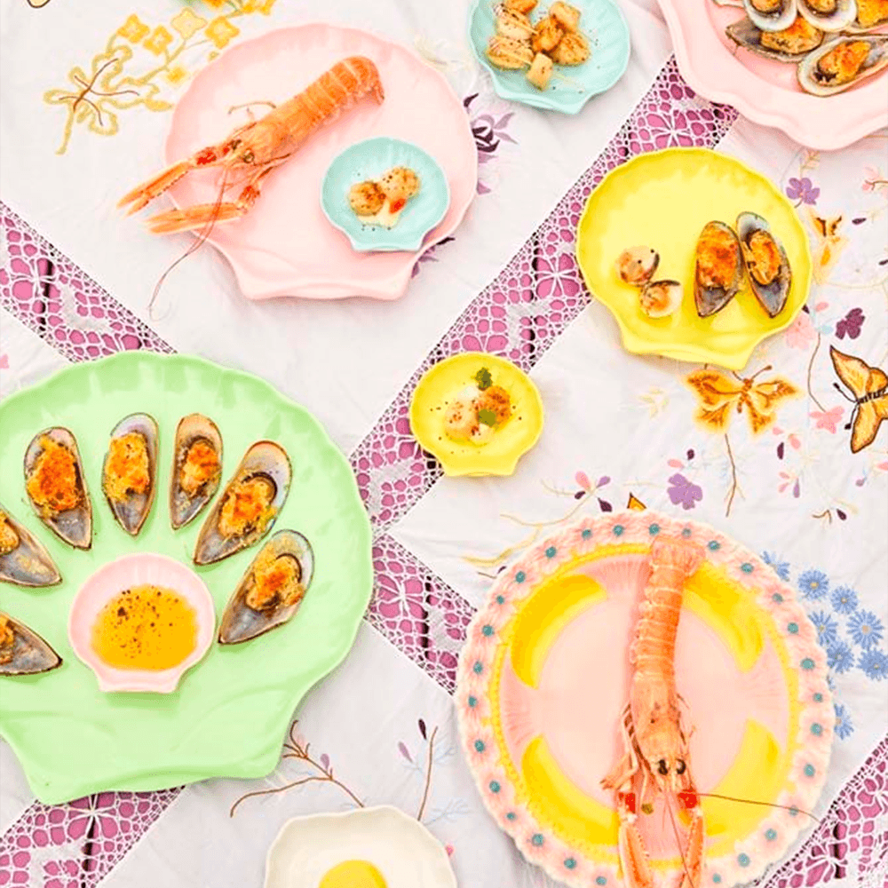 Seashell Extra Large Serving Dish  - Green, Shopsweetluluss