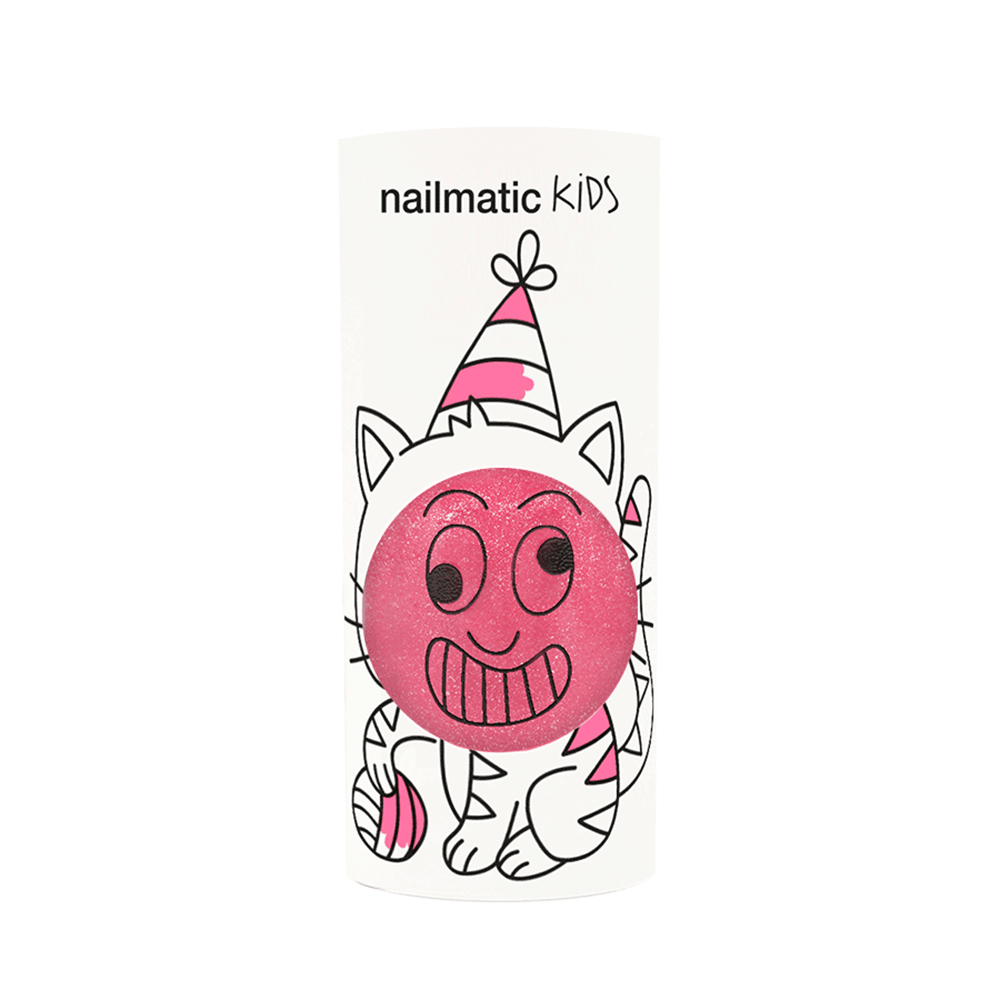 Glitter Water-based Nail Polish - Kitty Candy Pink, Shopsweetluluss