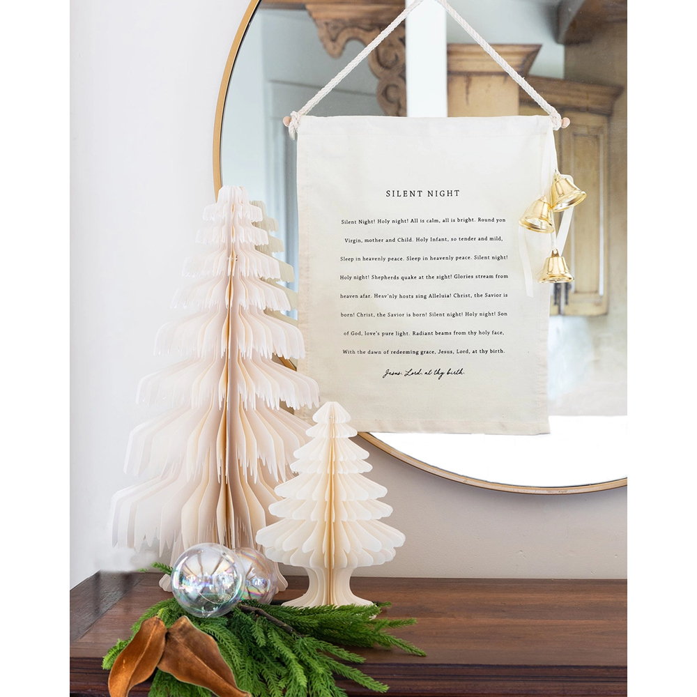 Silent Night Canvas Banner, Shopsweetluluss