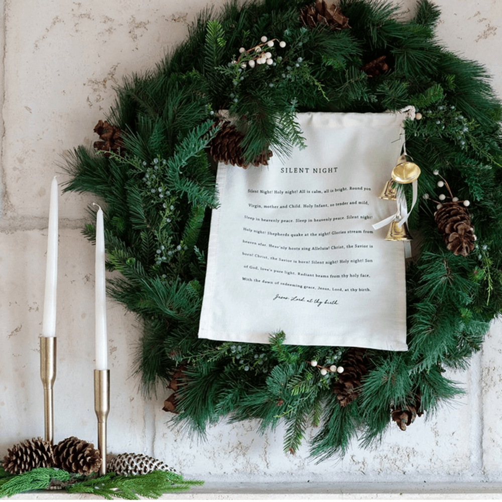 Silent Night Canvas Banner, Shopsweetluluss