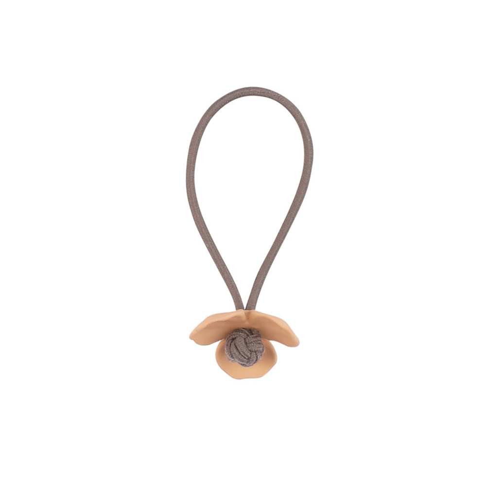 Silicon Flower Pony Holder - Tan, Shopsweetluluss