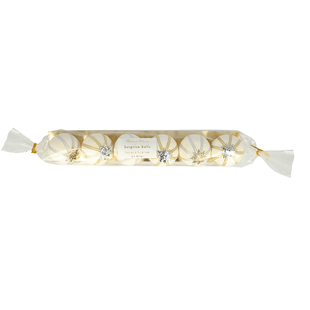 Silver & Gold Holiday Surprise Balls, Shopsweetluluss
