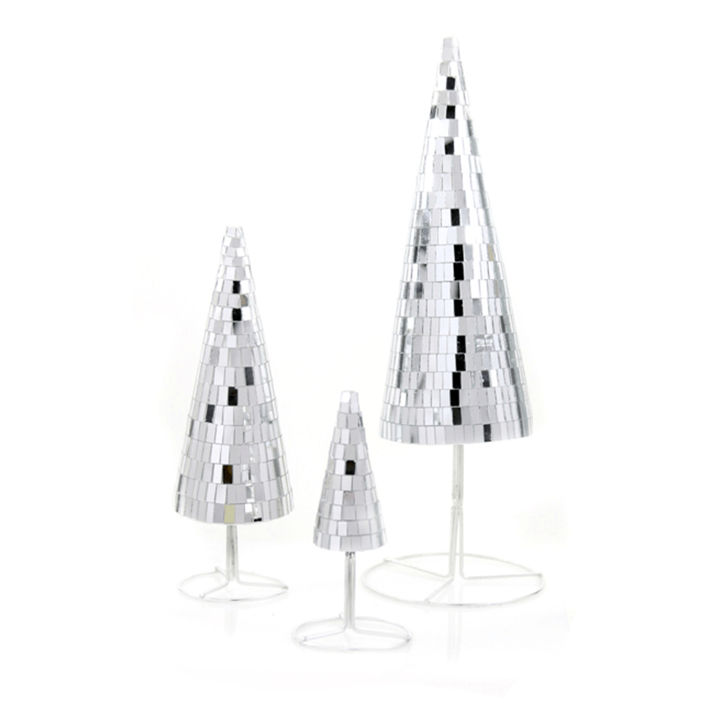 Small Mirrored Trees - Set of 3, Shopsweetluluss