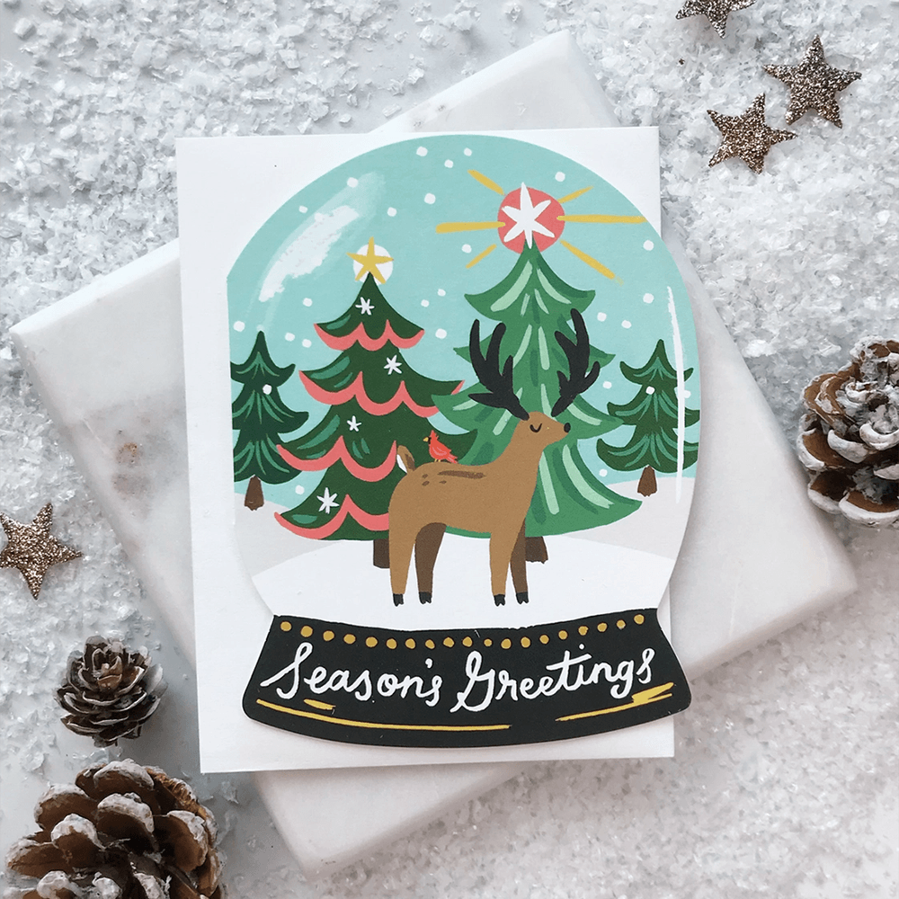 Snow Globe Card, Shopsweetluluss