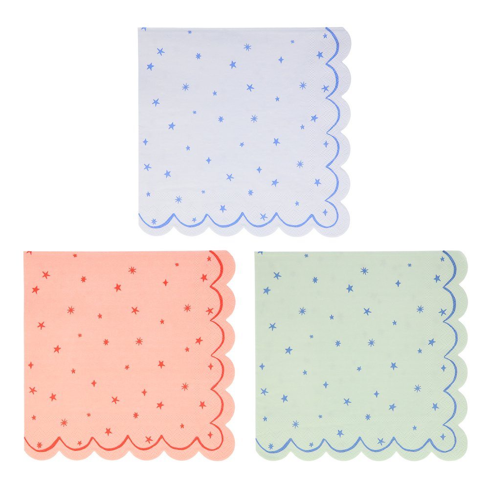 Star Pattern Large Napkins, Shopsweetluluss