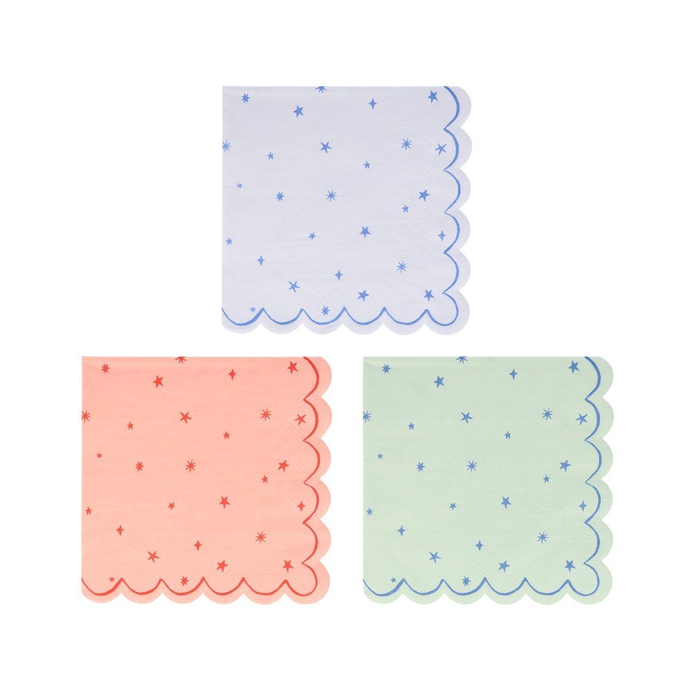 Star Pattern Small Napkins, Shopsweetluluss