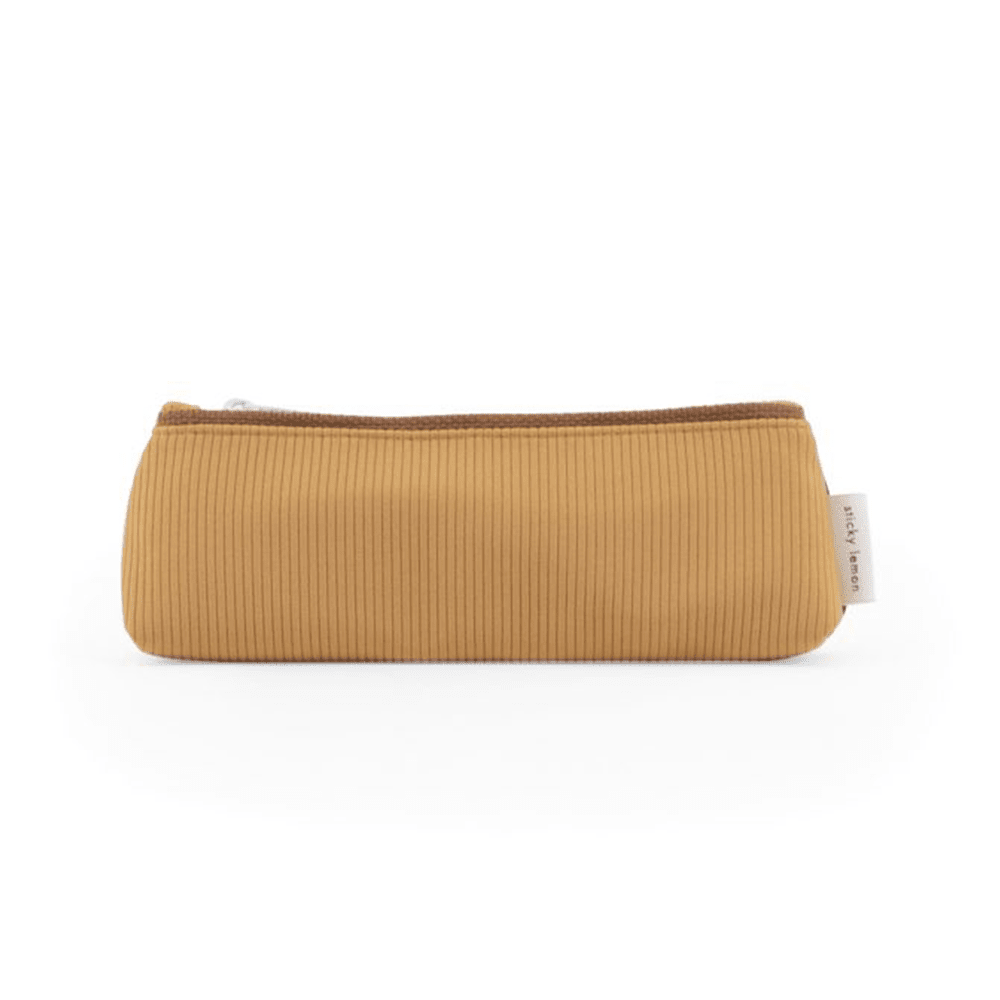 Sticky Lemon duo tone pencil case | sprinkles cantaloupe + moss green, Shopsweetluluss