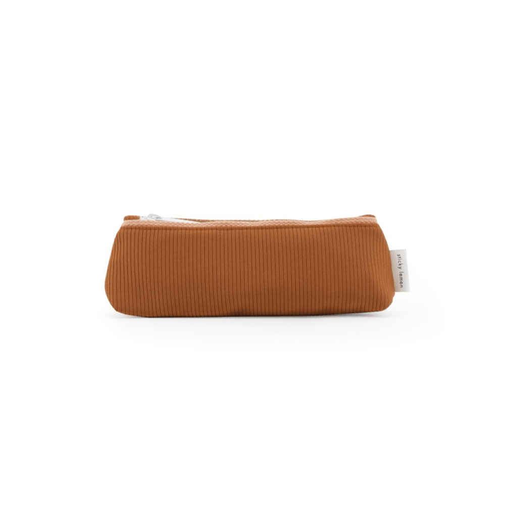 Sticky Lemon duo tone pencil case | sprinkles apricot orange + royal orange, Shopsweetluluss
