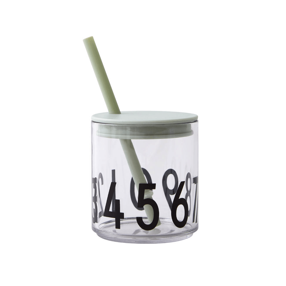 Kids Personal Drinking Glass Straw Lid - Green, Shopsweetluluss