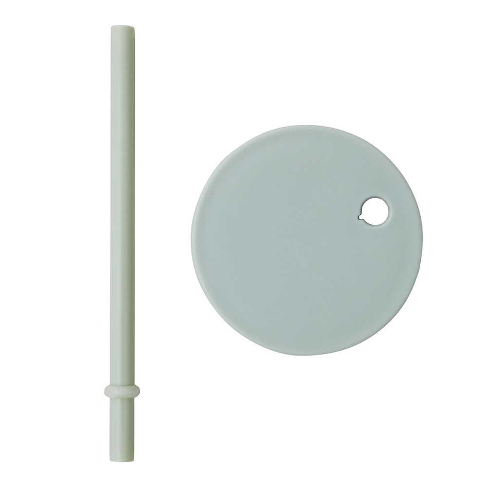 Kids Personal Drinking Glass Straw Lid - Green, Shopsweetluluss