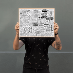 Street Art Coloring Poster, Shopsweetluluss