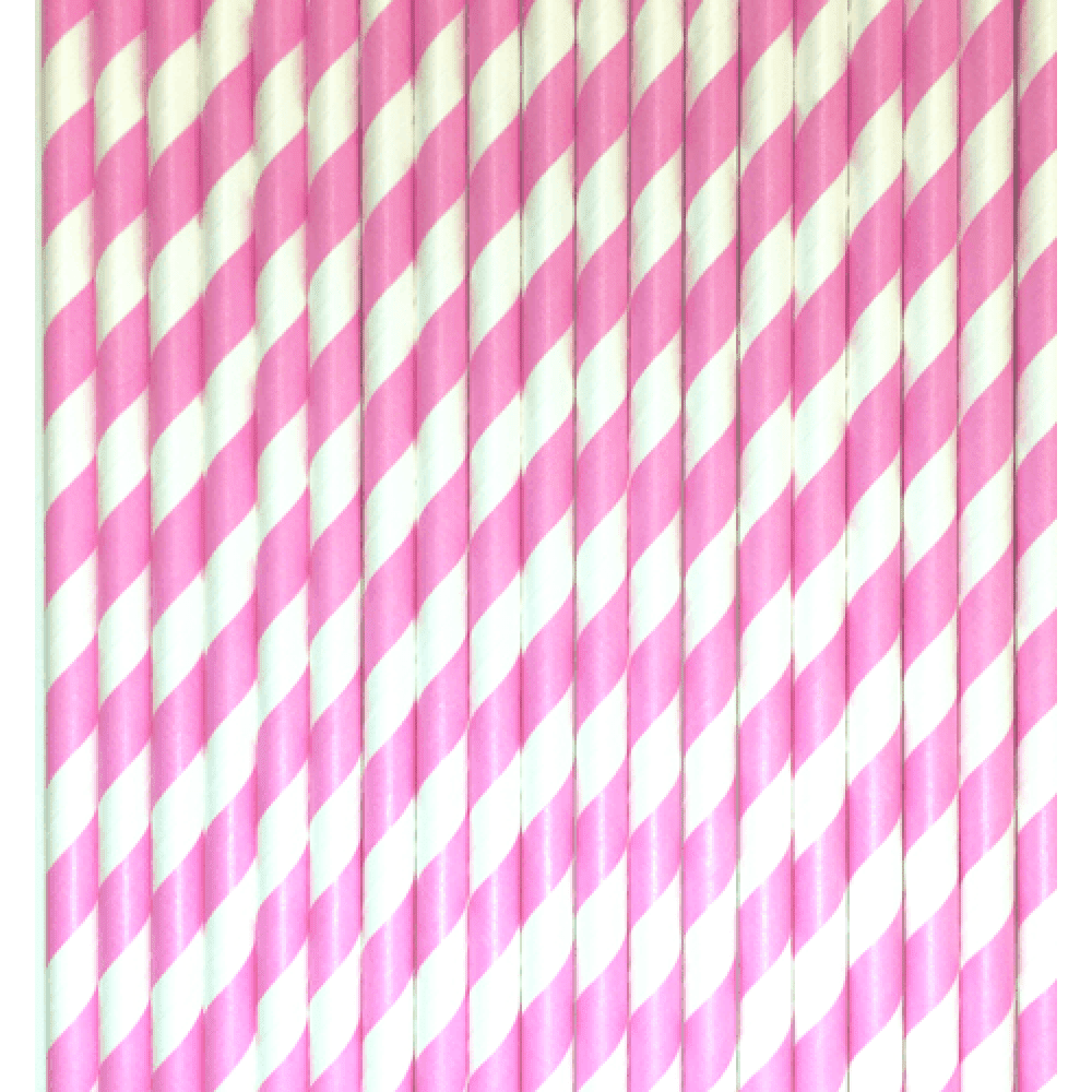 Striped Paper Straws, 10 Color Options, Shopsweetluluss
