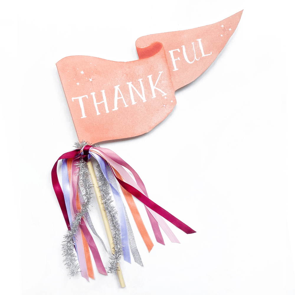 "Thankful" Thanksgiving Party Pennant, Shopsweetluluss