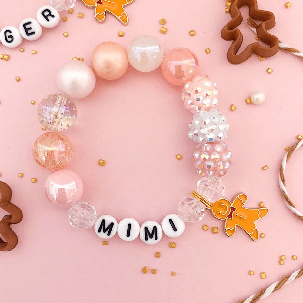 Tiny Gingerbread Charm Bracelet - 3 Size Options