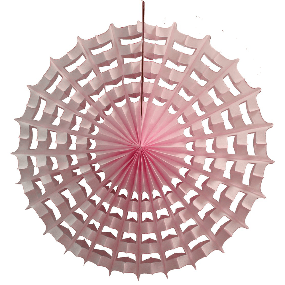 Tissue Paper Halloween Web Fan, 27" - Pink, Shopsweetluluss