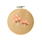 Toadstool Christmas DIY Cross Stitch Kit, Shopsweetluluss