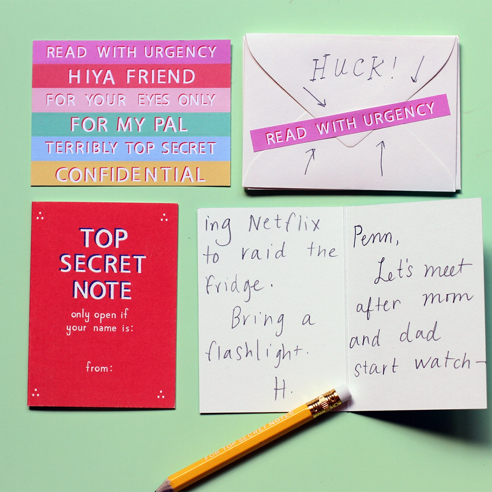 Top Secret Friendship Notes Set, Shopsweetluluss