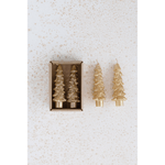 Tree Shaped Taper Candles - Gold, Shopsweetluluss