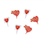 Vintage Style Valentine's Day Cupcake Picks - 2 Style Options, Shopsweetluluss