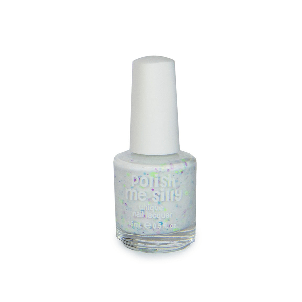 White Neon Glitter Nail Polish - Chit Chat, Shopsweetluluss