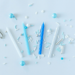 Wish For More Birthdays Party Candles - Blue, Shopsweetluluss