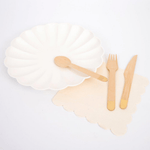 Wooden Cutlery Set - Gold, Shopsweetluluss