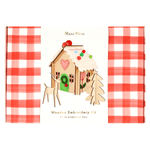 Wooden Embroidery Gingerbread House Kit, Shopsweetluluss