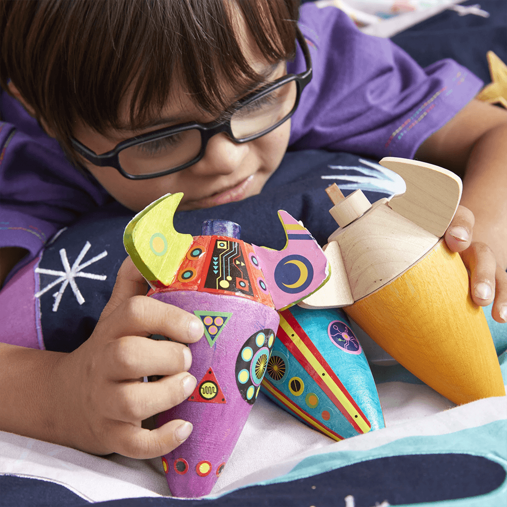Wooden Spaceship Kit, Shopsweetluluss
