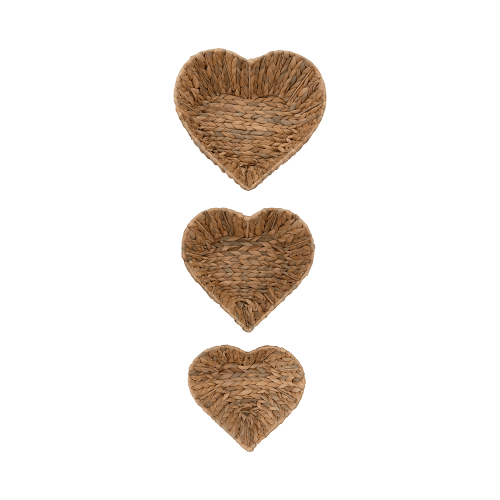 Woven Heart Shaped Baskets, Shopsweetluluss