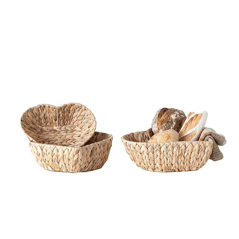 Woven Heart Shaped Baskets, Shopsweetluluss