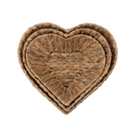 Woven Heart Shaped Baskets, Shopsweetluluss