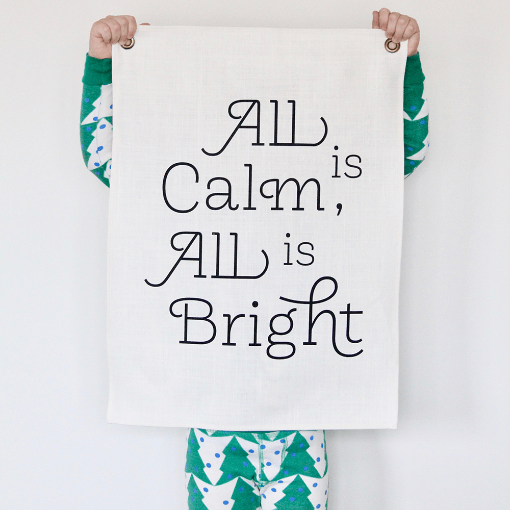 "All is Calm" Holiday Banner, Shopsweetluluss