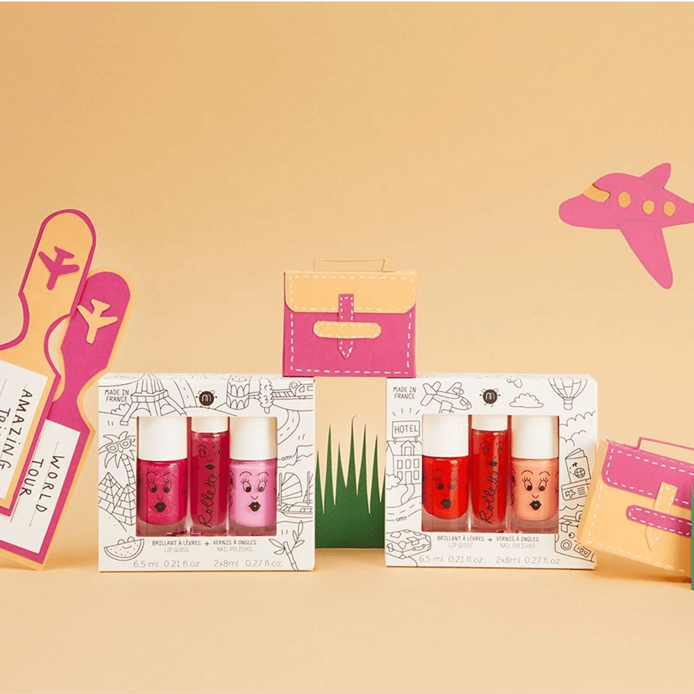 "Amazing Trip" Nail Polish + Lip Gloss Set, Shopsweetluluss