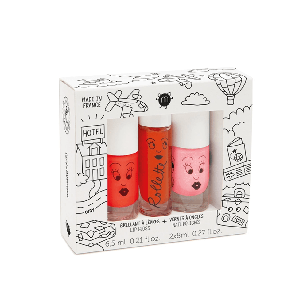 "Amazing Trip" Nail Polish + Lip Gloss Set, Shopsweetluluss