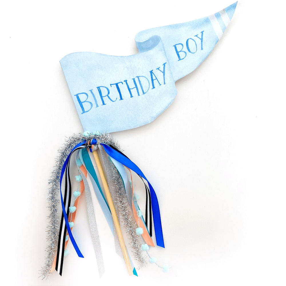 "Birthday Boy" Party Pennant, Shopsweetluluss