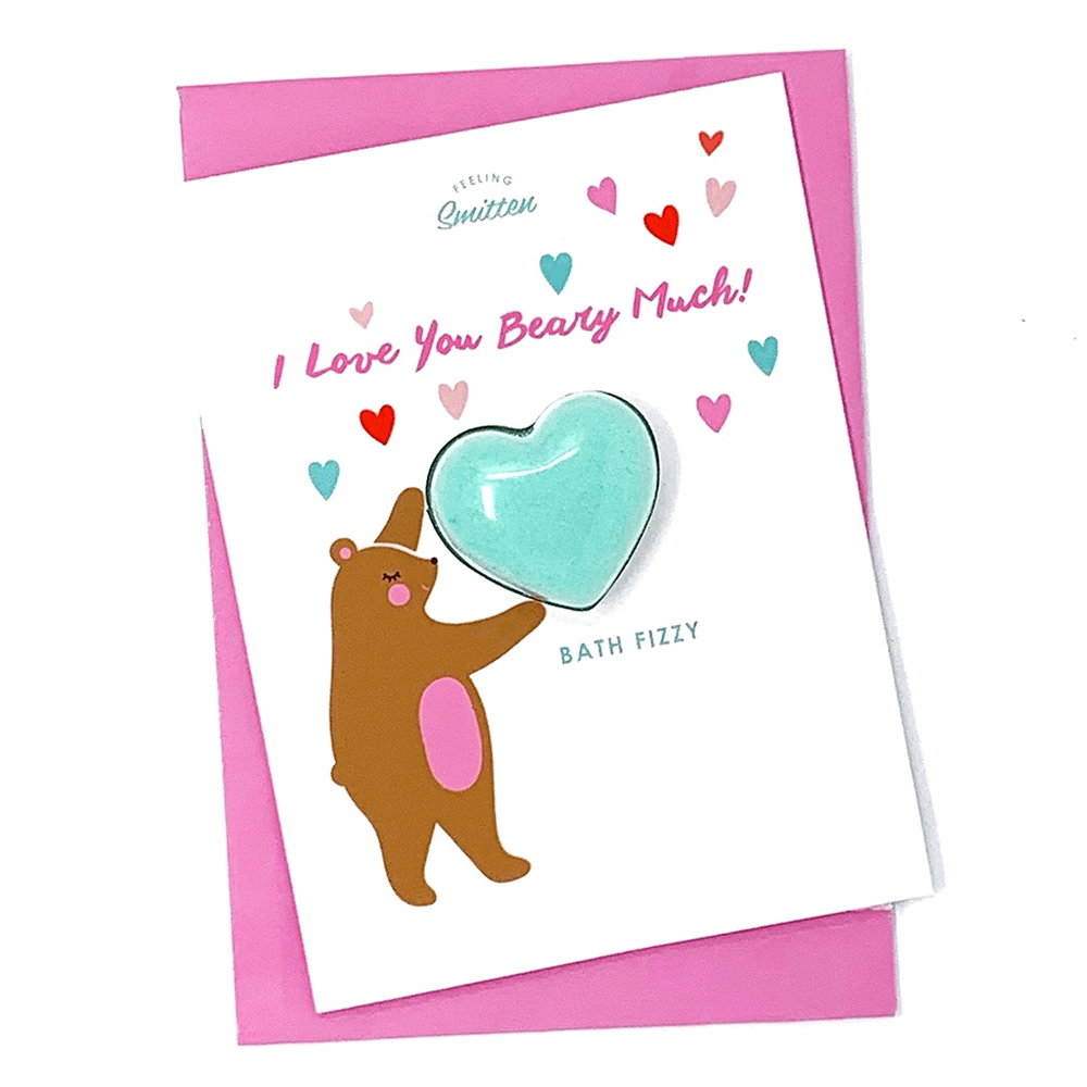 "I Love You Beary Much" Bath Bomb Card, Shopsweetluluss