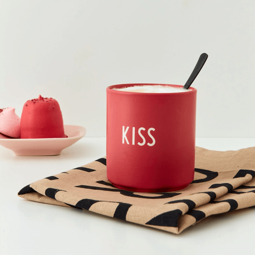 "Kiss" Porcelain Mug, Shopsweetluluss