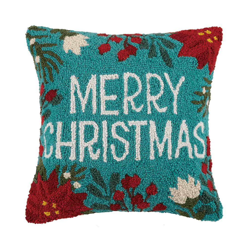"Merry Christmas" Hook Pillow, Shopsweetluluss