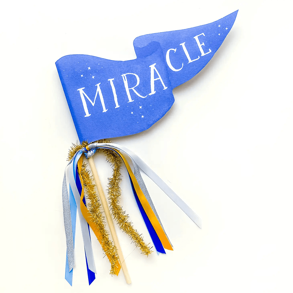 "Miracle" Hanukkah Party Pennant, Shopsweetluluss