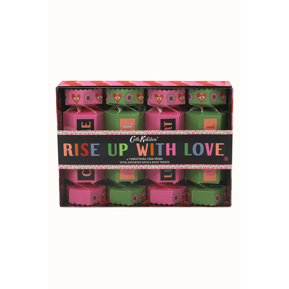 "Rise Up with Love" Christmas Crackers Set, Shopsweetluluss