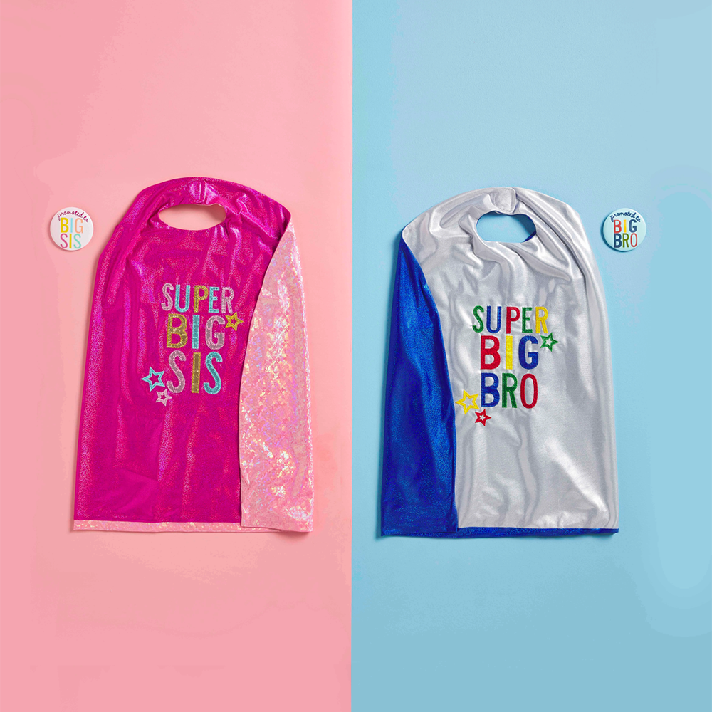 "Super Big Bro" Cape & Button Set, Shopsweetluluss