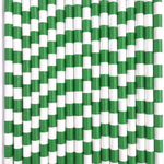 Rugby Striped Paper Straws, 7 Color Options, Shopsweetluluss
