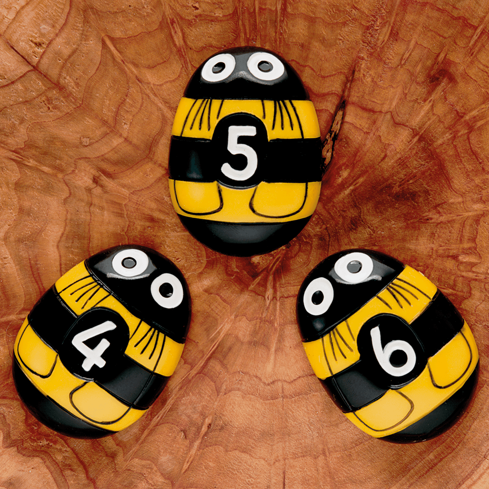 Honey Bee Number Stones, Shopsweetluluss