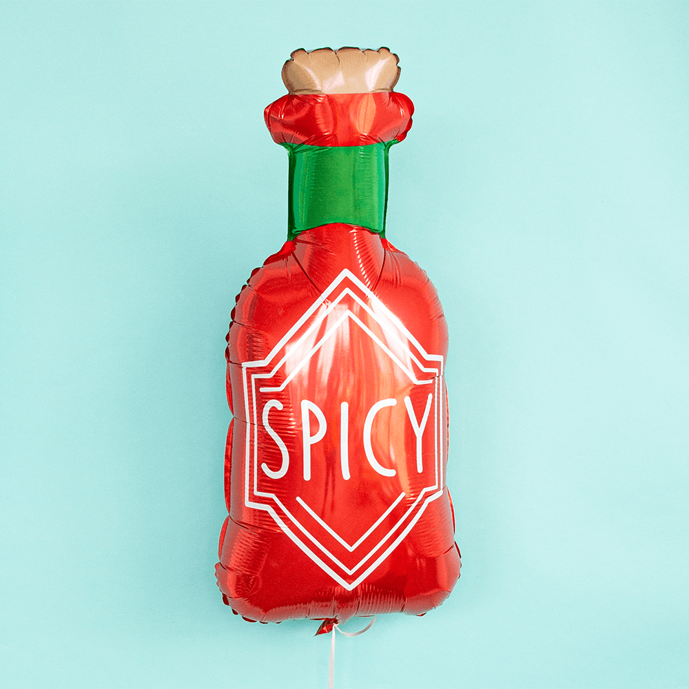 "Spicy" Bottle Mylar Balloons, Packaged from Jollity & Co